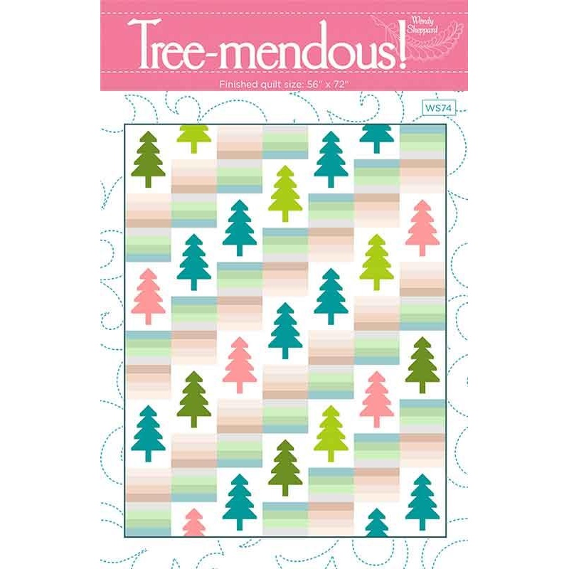 A Christmas Carol Tree-mendous! 53" x72'' Quilting Pattern Wendy Sheppard WS-74