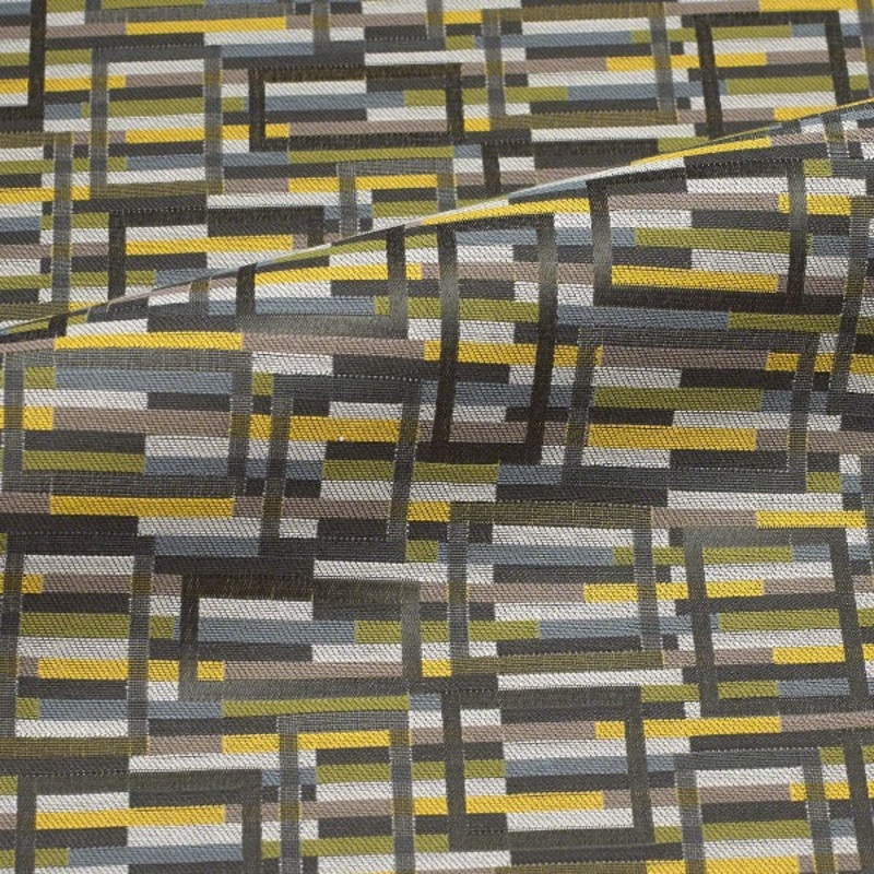 CF Stinson Marquetry Zest Crypton Green Upholstery Fabric