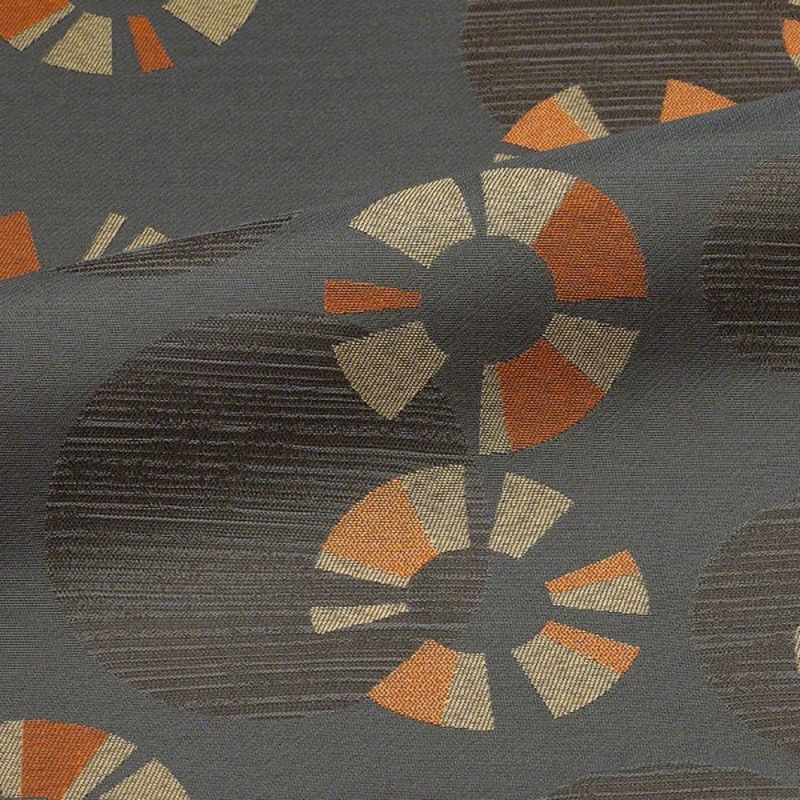 CF Stinson Acrobat Salto Geometric Design Gray Upholstery Fabric