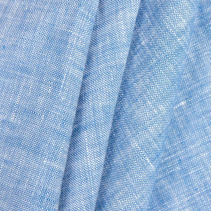 120" Blue Sarasota Linen Fabric