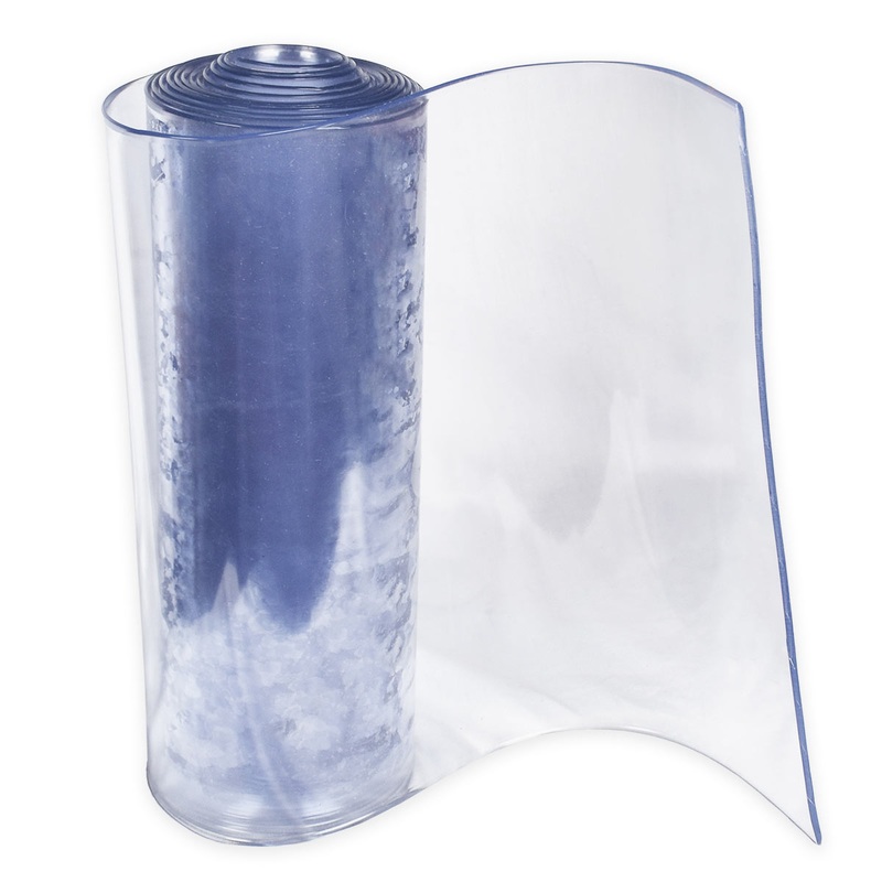 60 Gauge Clear FR Vinyl Replacement Strip - 4"