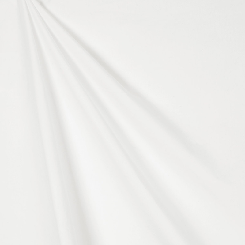 60" Bleached White Poly/Cotton Pillow Ticking Fabric