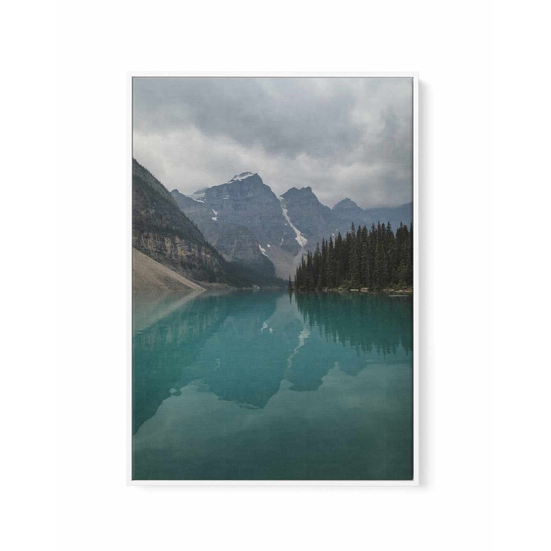 Banff Lake by Kalen X | Framed Canvas Art Print