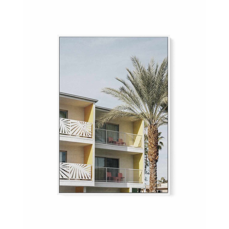 Vacay Palm Springs | Framed Canvas Art Print