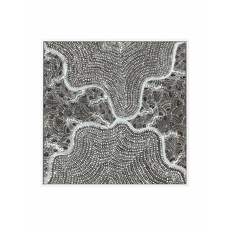 Watiya-warnu Jukurrpa by Tanya Nungarrayi Collins | Framed Canvas Art Print