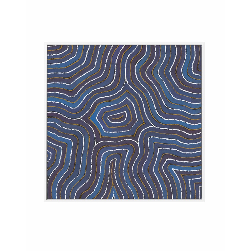 Yarla Jukurrpa - Cockatoo Creek by Alicka Napanangka Brown | Framed Canvas Art Print