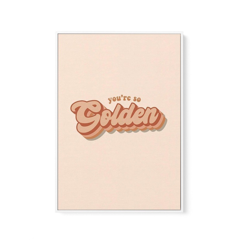 You're So Golden | Framed Canvas Art Print