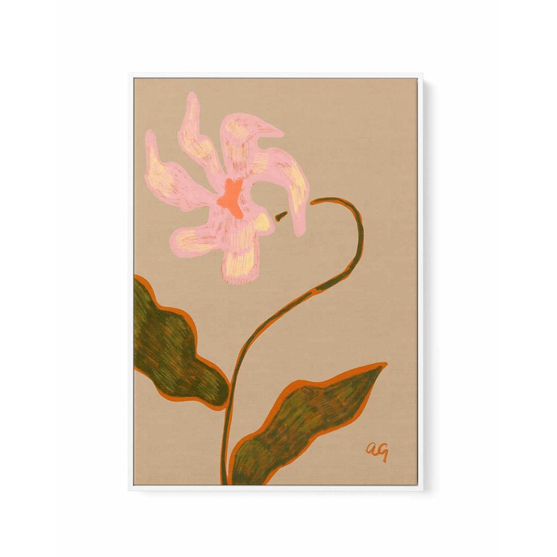 Abstract Flower by Arty Guava | Framed Canvas Art Print