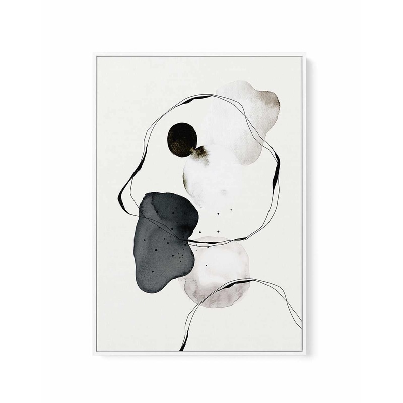 Abstract World No.1 | Framed Canvas Art Print