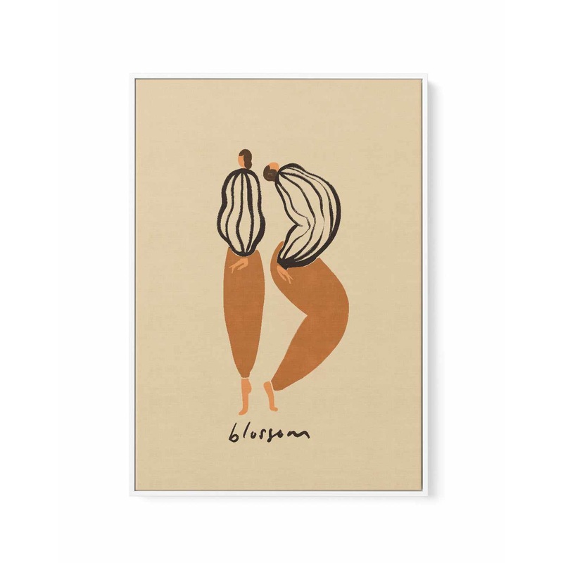B by Arty Guava | Framed Canvas Art Print