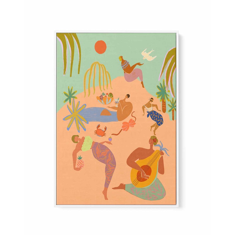 Vacation by Arty Guava | Framed Canvas Art Print