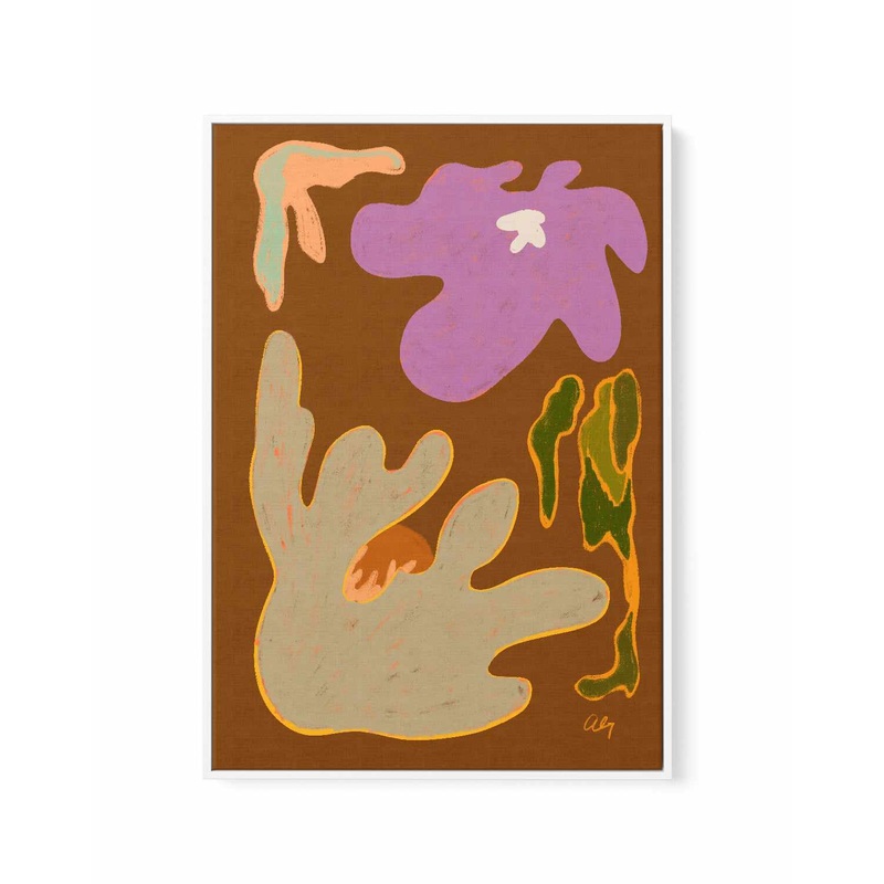Wildflowers by Arty Guava | Framed Canvas Art Print