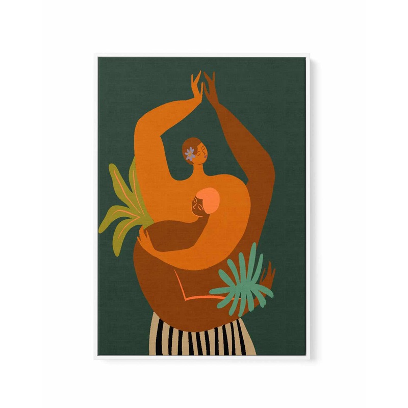 You Me by Arty Guava | Framed Canvas Art Print