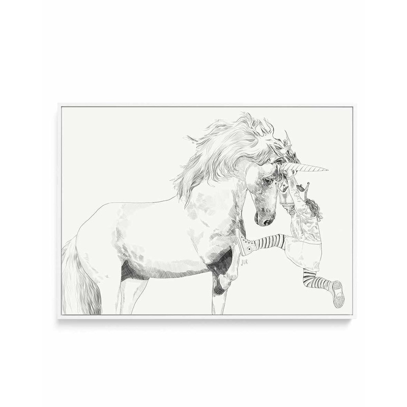 A Bigger World II by Jenny Liz Rome | Framed Canvas Art Print