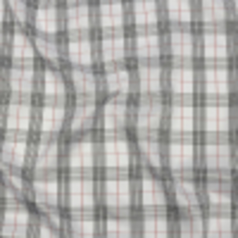 White, Black and Red Plaid Lining