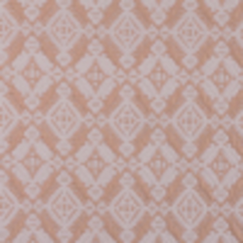 Apricot/Cream Geometric Brocade