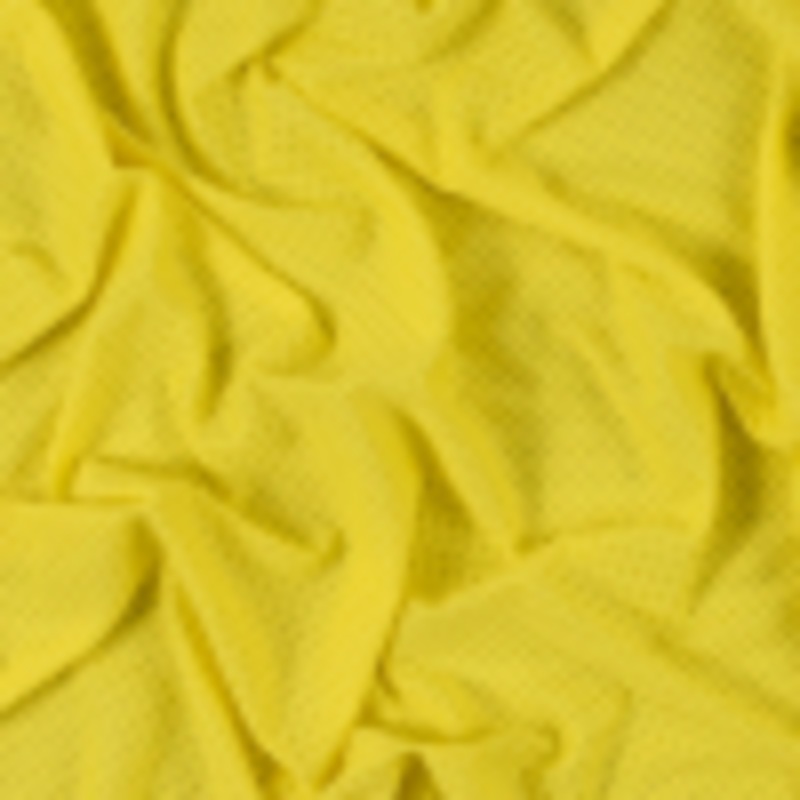 Yellow Knit Jacquard Mesh