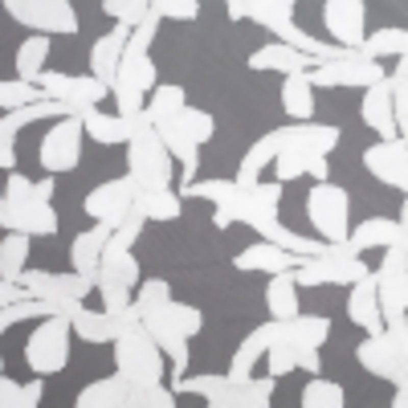 White Ribbon Embroidered Netting