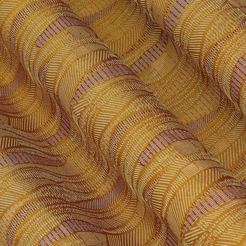 Beige Color Katan Meena Brocade Fabric
