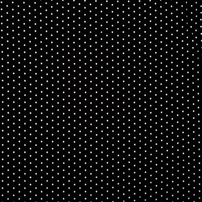 BAMBOO - Printed knit - Dots - Black