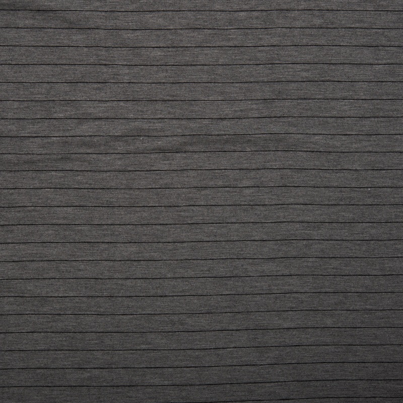 BAMBOO - Printed knit - Stripes - Antique grey