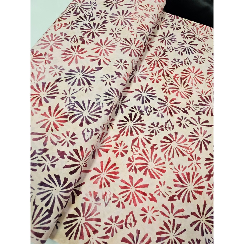 Batik Pink Purple Flower Burst