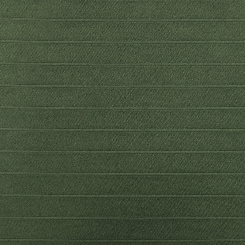 Army Green Stripe Stretch Interlock Knit Fabric