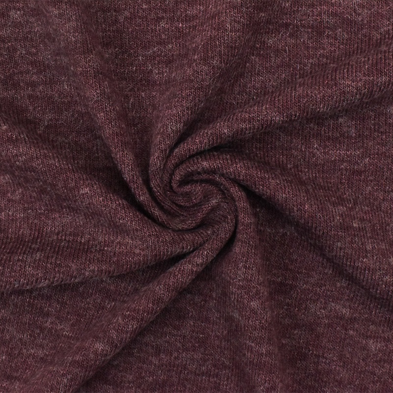 Wine Red-White Texture Stretch Poly Jersey Knit Fabric