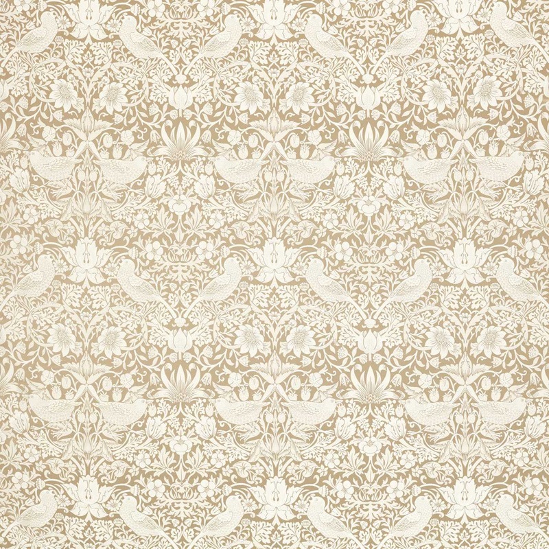 William Morris Strawberry Thief Jacquard Linen