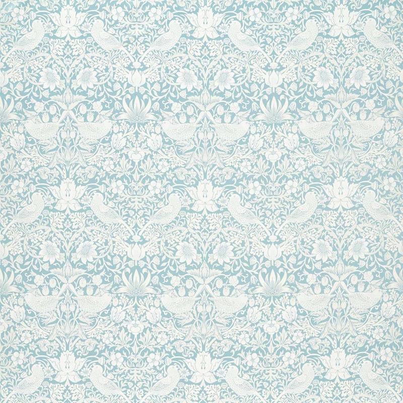 William Morris Strawberry Thief Jacquard Mineral