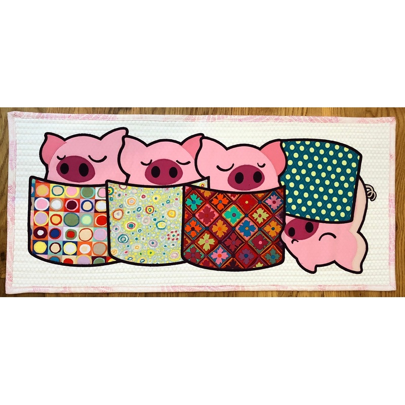 2019 Digital Download Pattern Only: Pigs in Blankets, Row by Row Experience 2019
