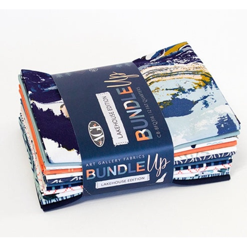 Bundle Up Fat Quarter Bundle Quilt Fabric - Lakehouse Edition - set of 12 Fat Quarters - CB-BFQ316