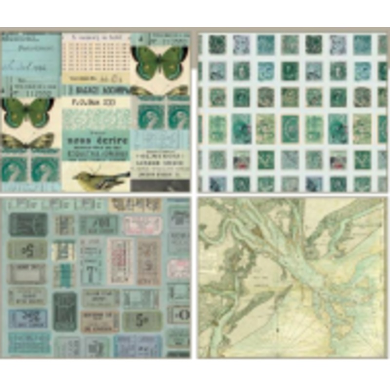 PREORDER: Eclectic Elements Palette, Teal Fat Quarter Bundle