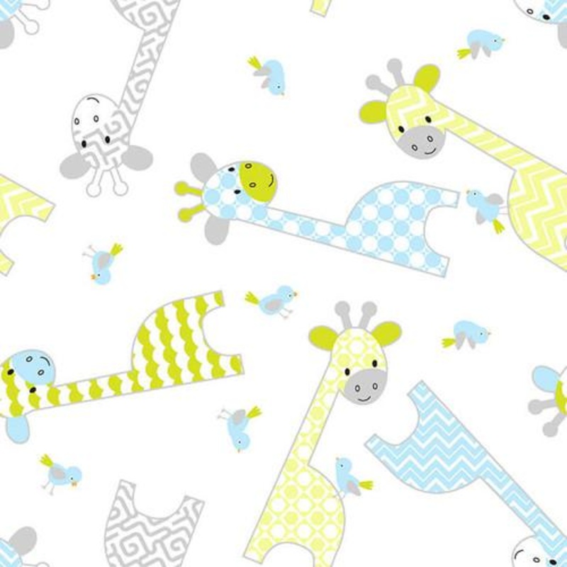 AEN Comfy Flannel - 9307A-WHT White - Cotton Flannel Fabric