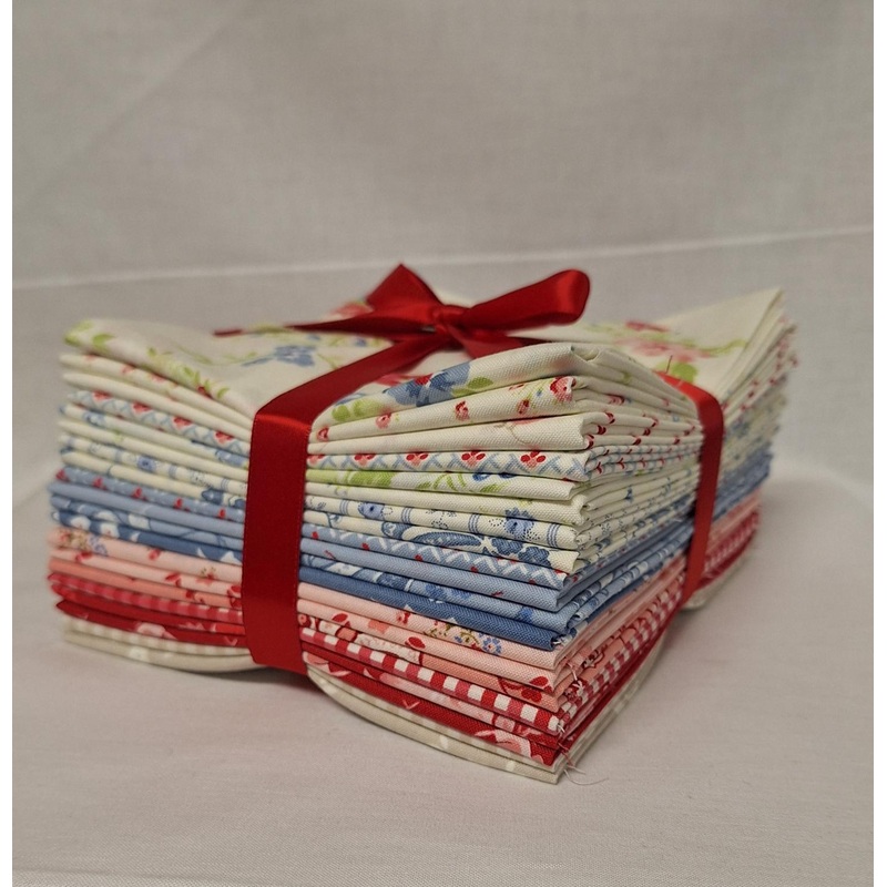 MODA Hollyhocks & Roses Fat Quarter Bundle - 20 Fat Quarters - Precut