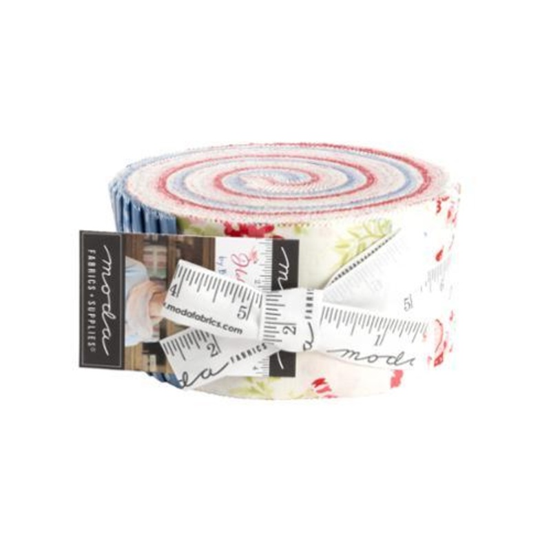 MODA Hollyhocks Roses Jelly Roll - 3050JR - Precut