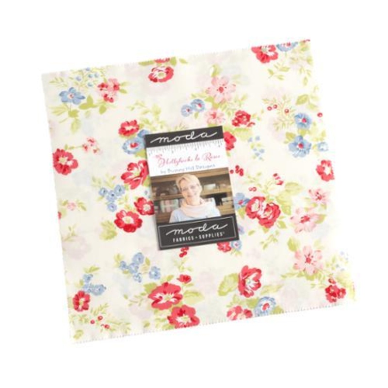 MODA Hollyhocks Roses Layer Cake - 3050LC - Precut